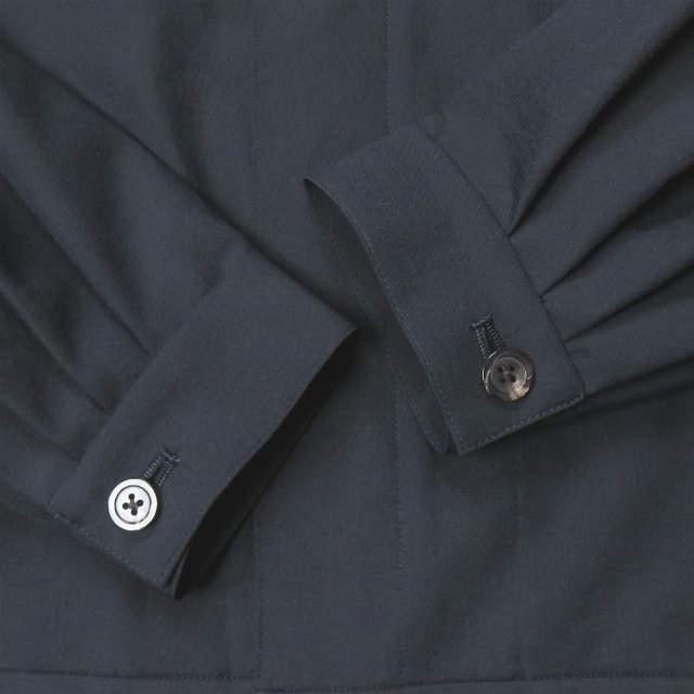 新品 URU ウル 21SS 日本製 POLYESTER FLY FRONT BLOUSON 1重仕立て 