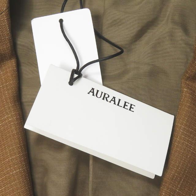 新品 AURALEE オーラリー 20SS WOOL CUPRA LINEN CLOTH JACKET ウールキュプラリネンクロスジャケット A20SJ04CL 1 BROWN CHECK g3597 |  | 02