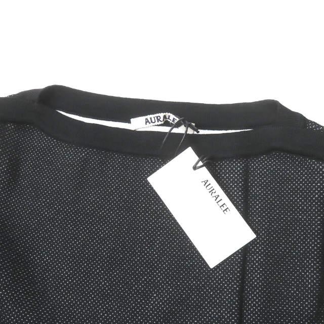 【未使用タグ付】AURALEE BORDER BOAT NECK TSHIRTS AURALEE HARD TWIST COTTON BORDER BOAT NECK L/S