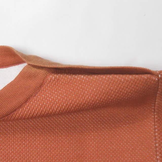新品 AURALEE オーラリー 21SS 日本製 GIZA BIRDS EYE DOUBLE FACE BOAT NECK P/O ボートネックニットTシャツ A21SP01BW 0 オレンジ g3619 |  | 05