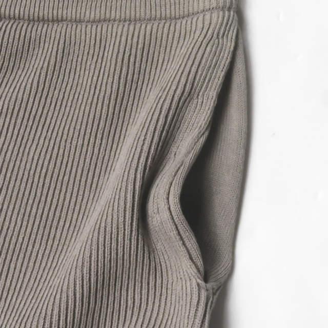 新品 BATONER バトナー 20SS 日本製 HIGH COUNT RIB KNIT PANTS ハイ