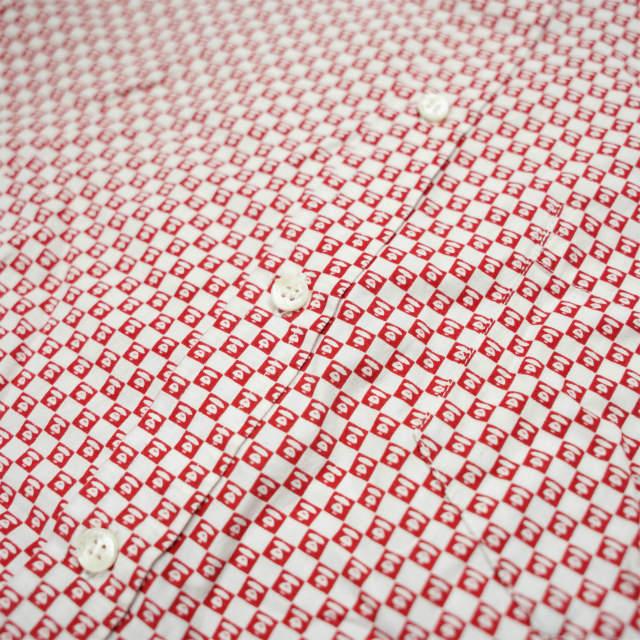 A BATHING APE ア ベイシング エイプ 大猿 ギンガムチェックショートスリーブBDシャツ L レッド 半袖 BAPE トップス g3657 |  | 06