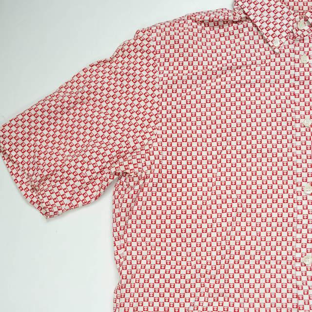 A BATHING APE ア ベイシング エイプ 大猿 ギンガムチェックショートスリーブBDシャツ L レッド 半袖 BAPE トップス g3657 |  | 07