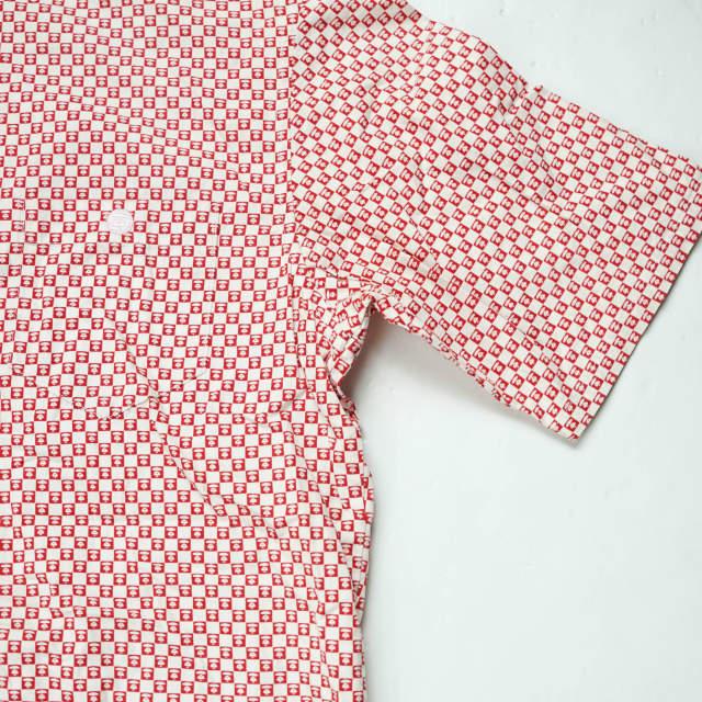 A BATHING APE ア ベイシング エイプ 大猿 ギンガムチェックショートスリーブBDシャツ L レッド 半袖 BAPE トップス g3657 |  | 08