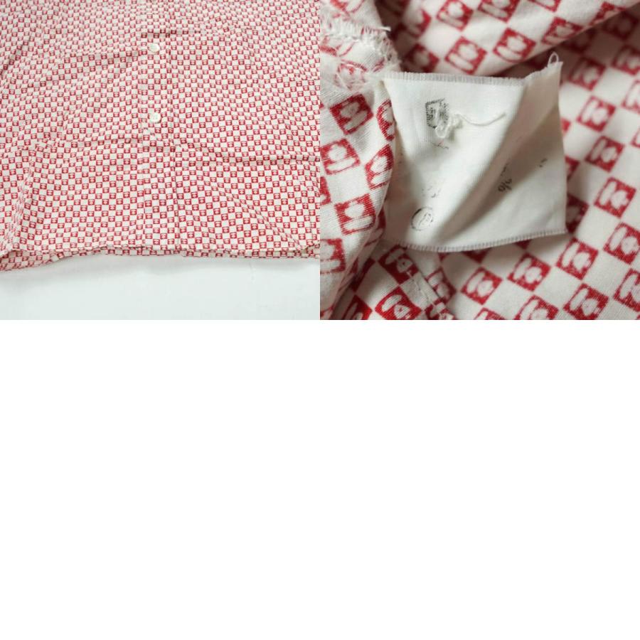 A BATHING APE ア ベイシング エイプ 大猿 ギンガムチェックショートスリーブBDシャツ L レッド 半袖 BAPE トップス g3657 |  | 09