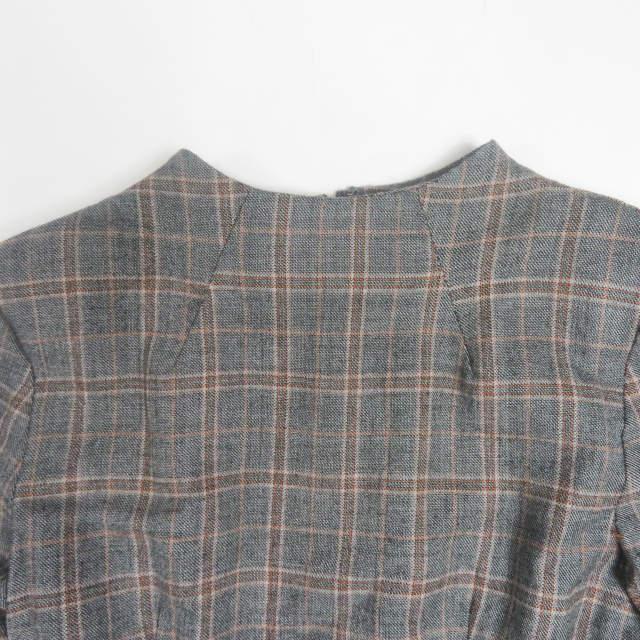 TOGA PULLA トーガ プルラ 18AW 日本製 Wool Check Dress ウールチェックドレス TP82-FH214 36 グレー 長袖 ワンピース トップス g3807 |  | 02