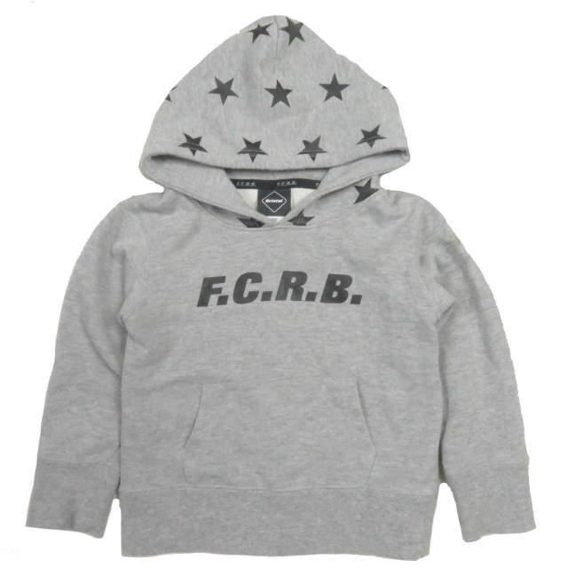 F.C.R.B. STAR HOOD PULL OVER HOODY スターロゴ プルオーバーパーカー FCRB-K189008 100 グレー F.C.Real Bristol ブリストル KID'S g3940 | 