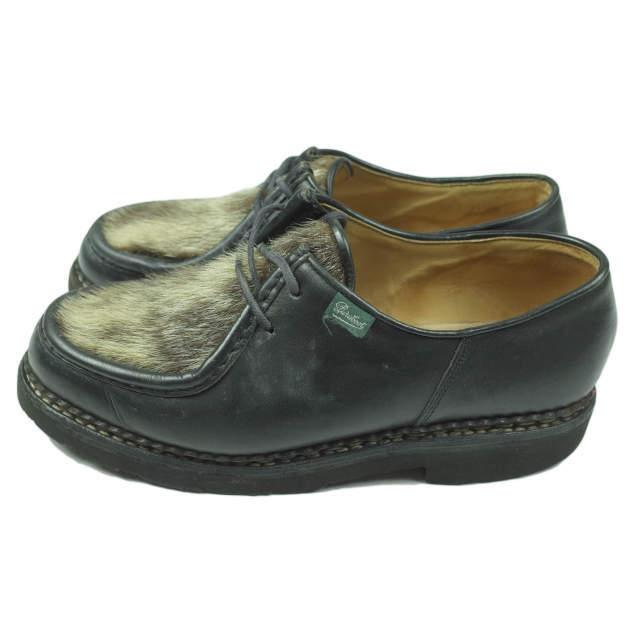 PARABOOT パラブーツ フランス製 MICHAEL PHOQUE ミカエル フォック 42(27cm) ブラック チロリアンシューズ アザラシ シューズ g3976 |  | 02