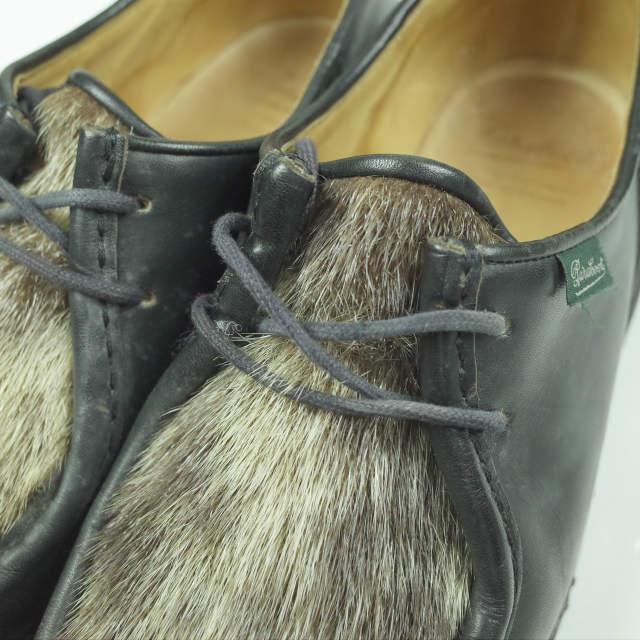 PARABOOT パラブーツ フランス製 MICHAEL PHOQUE ミカエル フォック 42(27cm) ブラック チロリアンシューズ アザラシ シューズ g3976 |  | 05