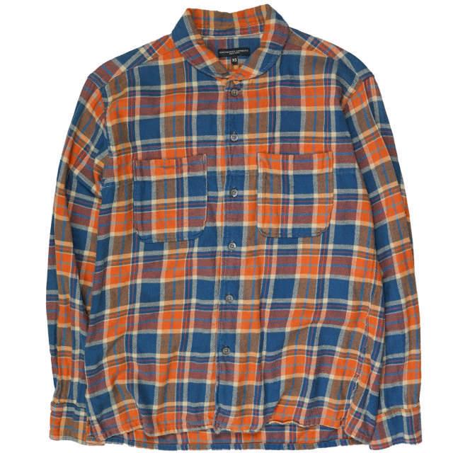Engineered Garments エンジニアードガーメンツ Rounded Collar Shirt - Cotton Flannel