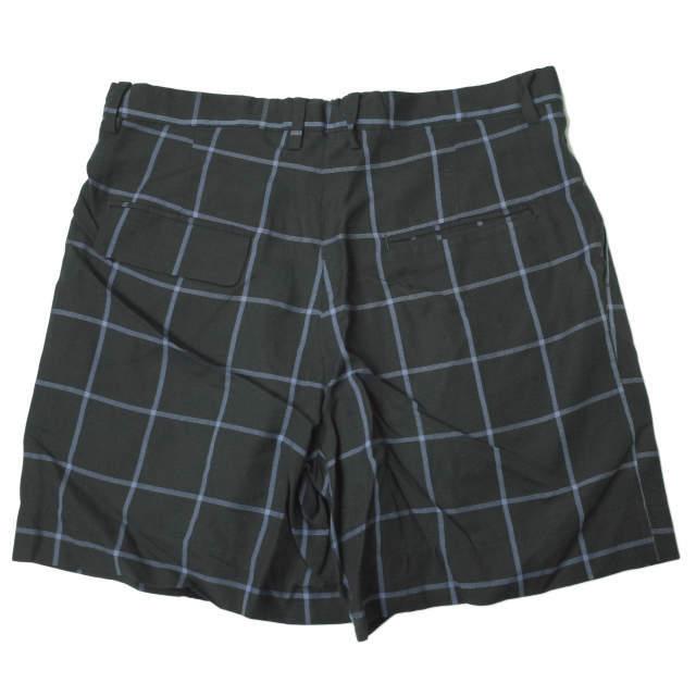 URU ウル 日本製 レーヨンチェック2タックショーツ 14SOP06 2 ブラック ショートパンツ ボトムス g4107 |  | 01