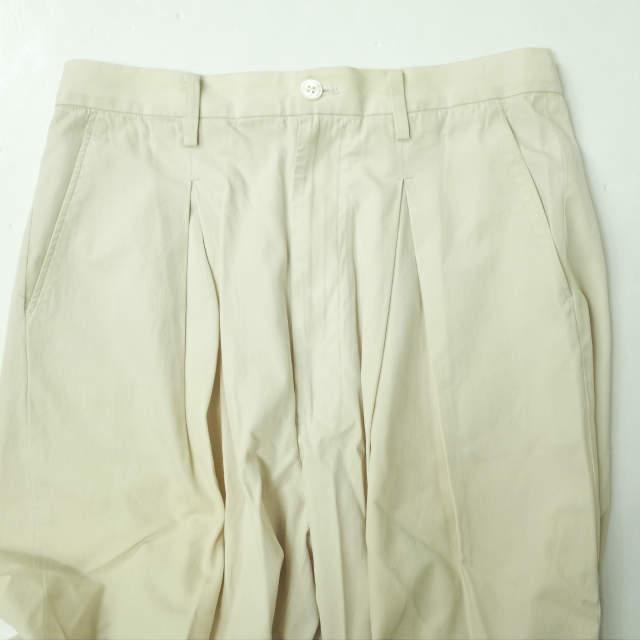 URU ウル 日本製 コットンツイルタックワイドパンツ 14FUP08 2 ベージュ テーパード ボトムス g4108 |  | 03