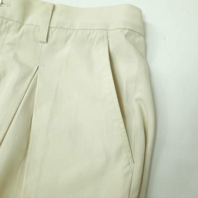 URU ウル 日本製 コットンツイルタックワイドパンツ 14FUP08 2 ベージュ テーパード ボトムス g4108 |  | 05