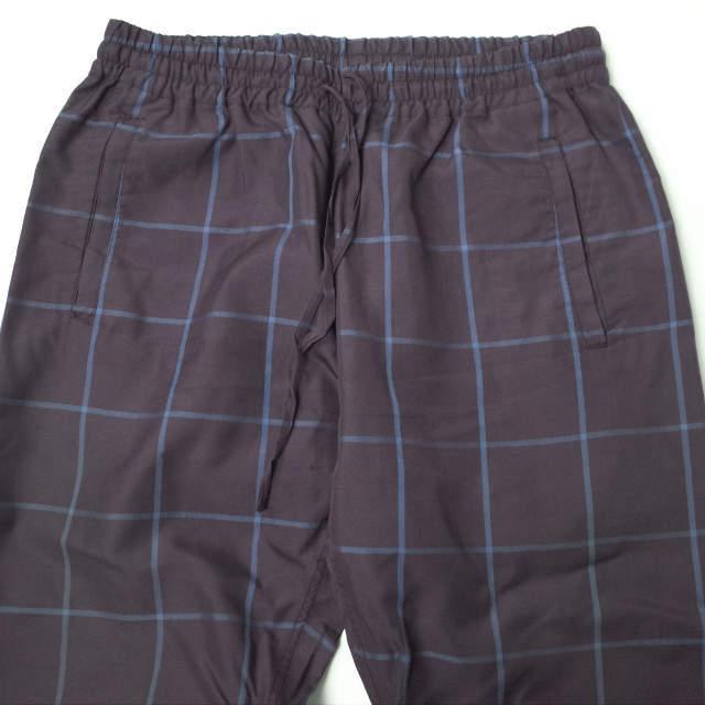 URU ウル 日本製 レーヨンチェックイージーパンツ 13FUP05 2 パープル ボトムス g4110 |  | 02