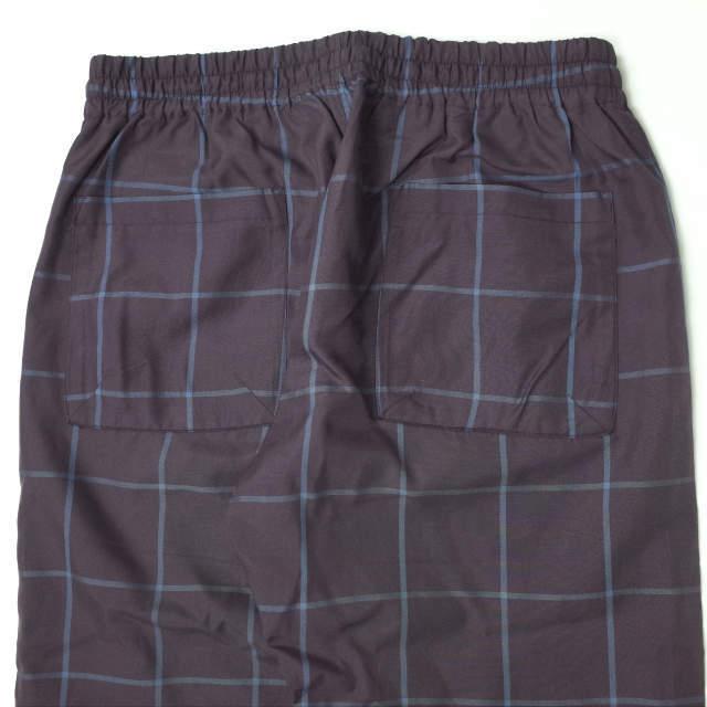 URU ウル 日本製 レーヨンチェックイージーパンツ 13FUP05 2 パープル ボトムス g4110 |  | 04