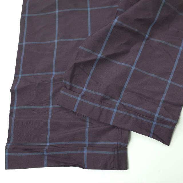 URU ウル 日本製 レーヨンチェックイージーパンツ 13FUP05 2 パープル ボトムス g4110 |  | 05