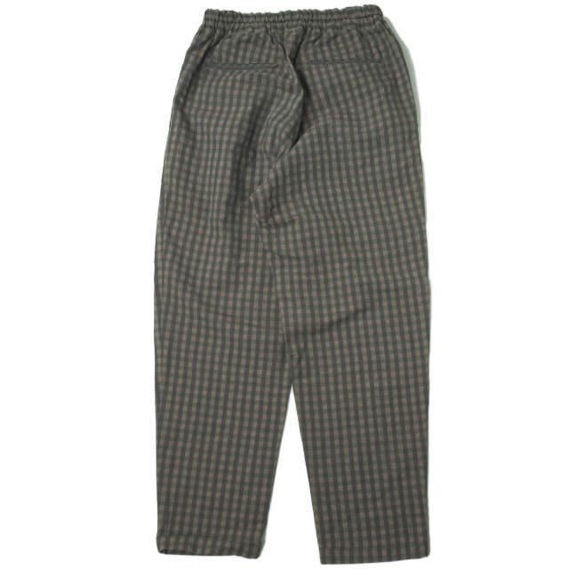 URU ウル 日本製 コットンリネン ギンガムチェックイージーパンツ 15SUP07 2 ブラウン テーパード ボトムス g4112 |  | 01