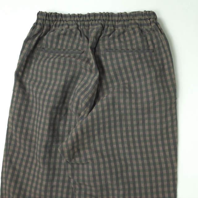 URU ウル 日本製 コットンリネン ギンガムチェックイージーパンツ 15SUP07 2 ブラウン テーパード ボトムス g4112 |  | 05