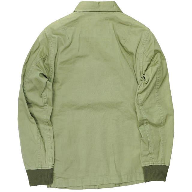 ink インク 日本製 MA-1 Remake Military Shirts Jacket リメイクミリタリーシャツジャケット S オリーブ ラウンドカラー トップス g4187 |  | 01