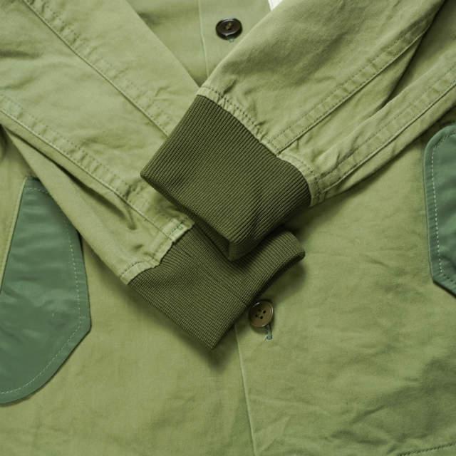 ink インク 日本製 MA-1 Remake Military Shirts Jacket リメイクミリタリーシャツジャケット S オリーブ ラウンドカラー トップス g4187 |  | 06