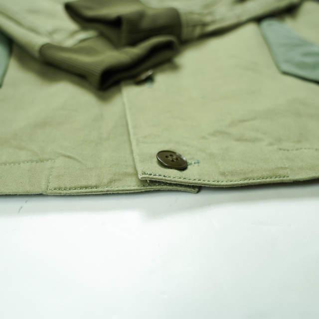ink インク 日本製 MA-1 Remake Military Shirts Jacket リメイクミリタリーシャツジャケット S オリーブ ラウンドカラー トップス g4187 |  | 07