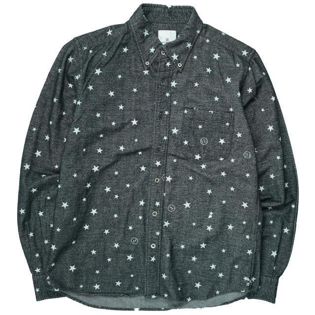 uniform experiment ユニフォームエクスペリメント STAR PRINT FLANNEL B.D SHIRT スタープリントフランネルBDシャツ UE-145028 2 g4199 | 