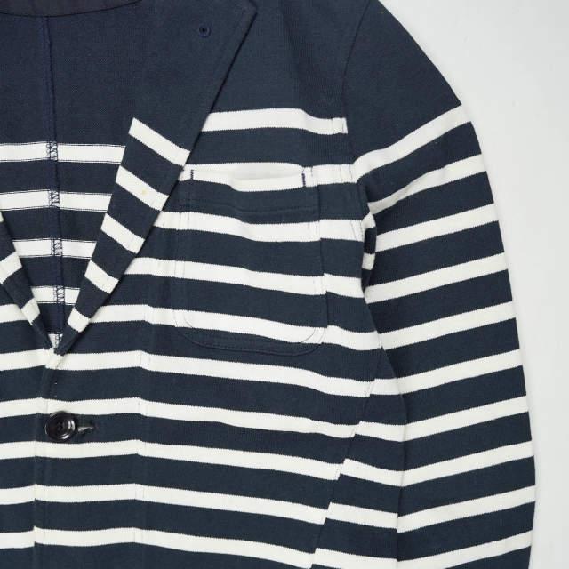 SOPHNET. ソフネット 日本製 PANEL BORDER 2 BUTTON JACKET パネルボーダー2Bジャケット SOPH-120029 S ネイビー テーラード g4276 |  | 03