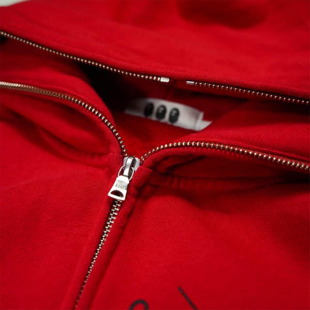 COMME des GARCONS x A BATHING APE コムデギャルソン エイプ 20AW 別注 吹き出しロゴ スウェットジップアップパーカー XL レッド g4346 |  | 06