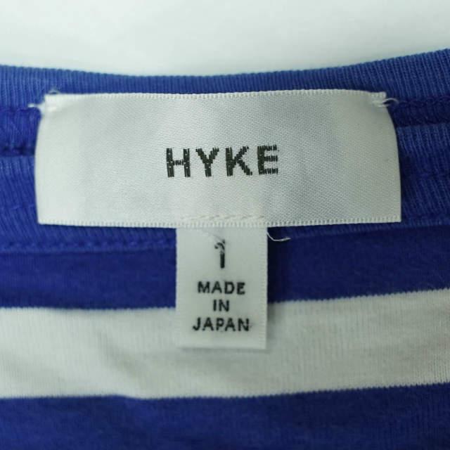 HYKE ハイク 日本製 ボートネックボーダーカットソー 141-12013 1 ネイビー/ホワイト 半袖 Tシャツ トップス g4377 |  | 02