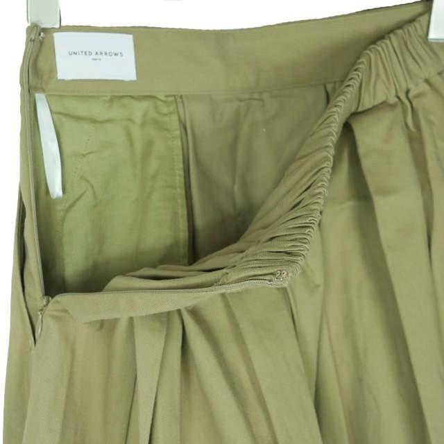 UNITED ARROWS ユナイテッドアローズ 日本製 タックフレアスカート