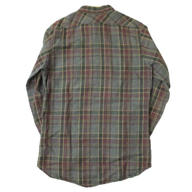 FRANK LEDER フランクリーダー LIMITED 30P Red ＆ Blue Square Linen Shirt 30着限定 スクエアーチェックリネンシャツ 0726016 S g4555 |  | 01