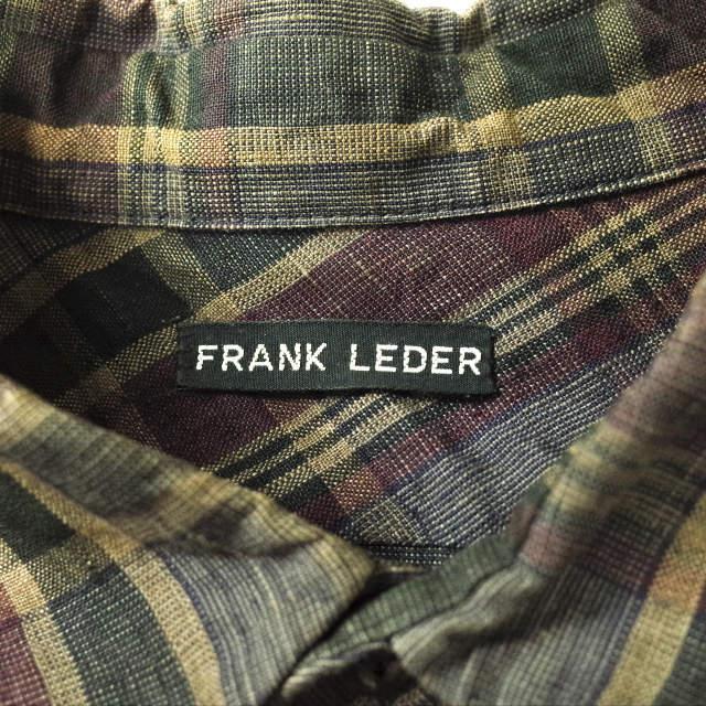 FRANK LEDER フランクリーダー LIMITED 30P Red ＆ Blue Square Linen Shirt 30着限定 スクエアーチェックリネンシャツ 0726016 S g4555 |  | 02