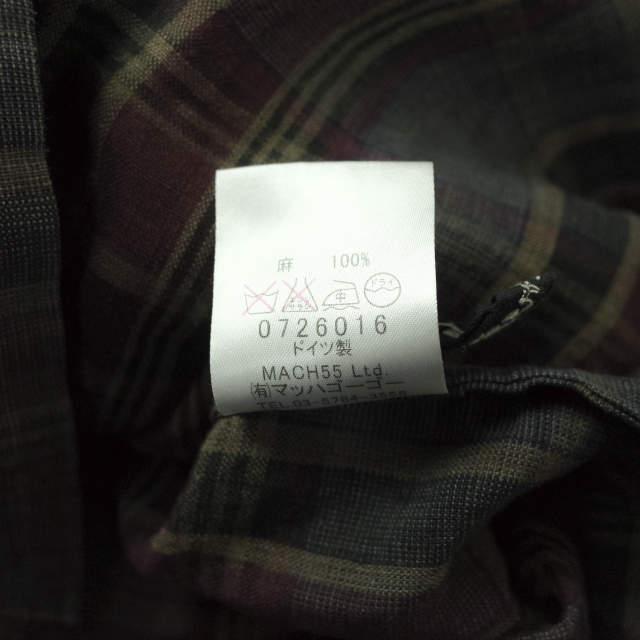 FRANK LEDER フランクリーダー LIMITED 30P Red ＆ Blue Square Linen Shirt 30着限定 スクエアーチェックリネンシャツ 0726016 S g4555 |  | 06