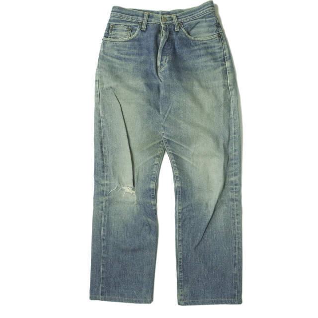 RRL ダブルアールエル R538 ダメージ加工セルビッチデニムパンツ 28