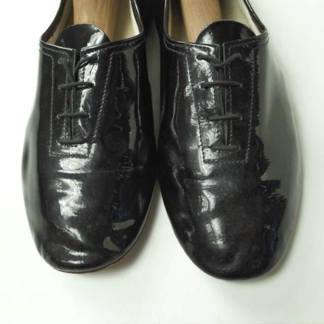 E.PORSELLI ポルセッリ パテントレザージャズシューズ 44(27-28cm程度) ブラック エナメル バレエシューズ フラットシューズ g4567 |  | 04