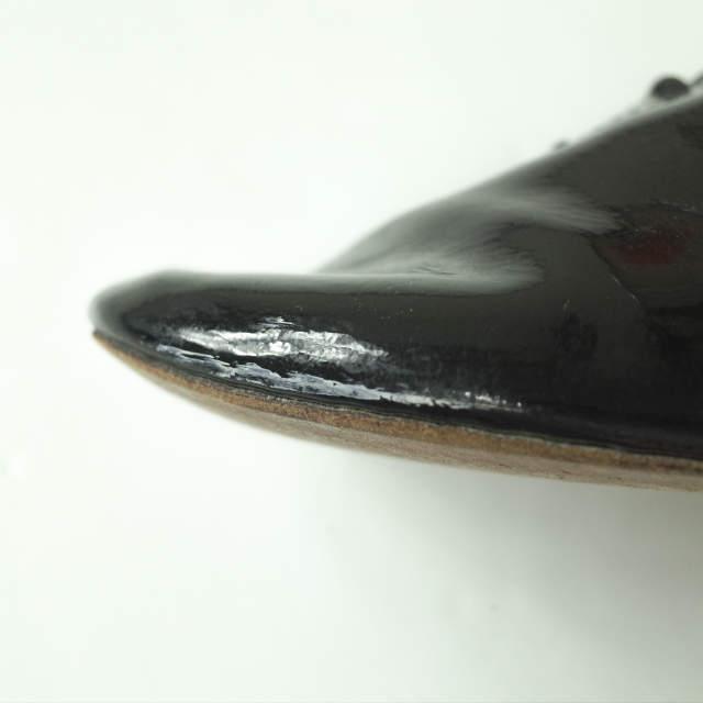 E.PORSELLI ポルセッリ パテントレザージャズシューズ 44(27-28cm程度) ブラック エナメル バレエシューズ フラットシューズ g4567 |  | 07