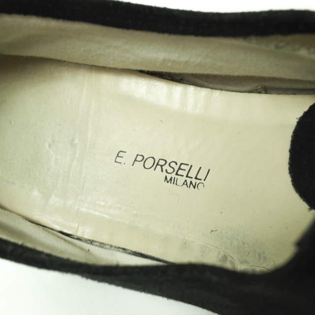 E.PORSELLI ポルセッリ スエードジャズシューズ 44(27-28cm程度) ブラック バレエシューズ フラットシューズ シューズ g4568 |  | 07