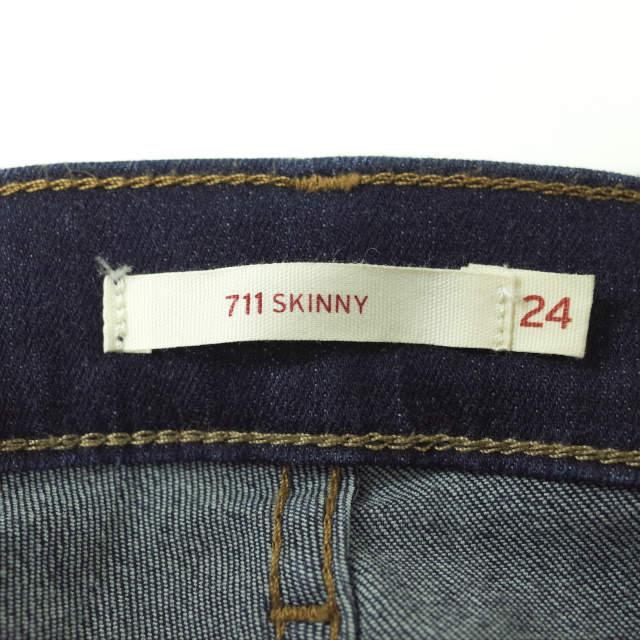 Levi's リーバイス 711 Asia Skinny リンスカラー 12ozスキニーデニムパンツ 19560-0008 24 Dark Indigo ジーンズ ジップフライ g4595 |  | 02