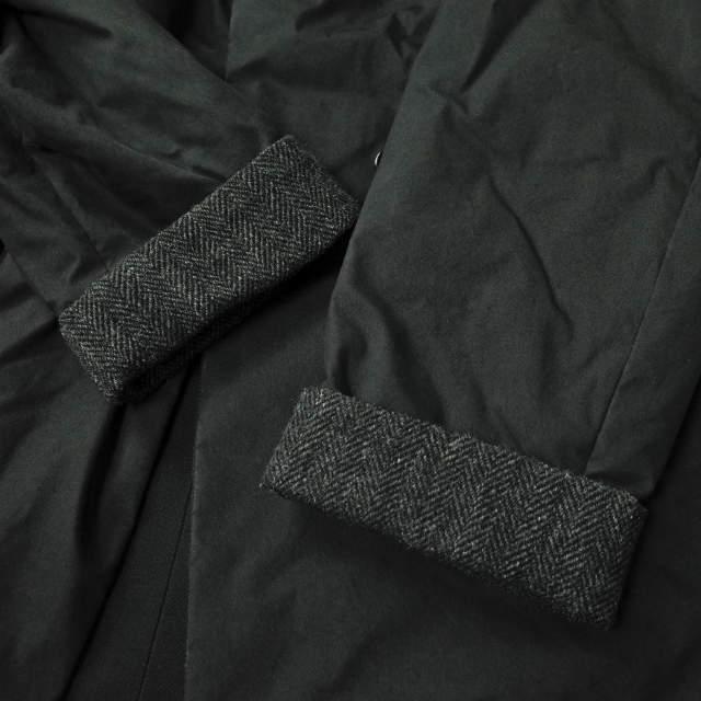 KENNETH FIELD ケネスフィールド 日本製 MAC COAT マックコート M ブラック Thinsulate ツイード ショールカラー ダブル アウター【中古】【KENNETH FIELD】 KENNETH FIELD ケネスフィールド 日本製 MAC COAT マックコート M