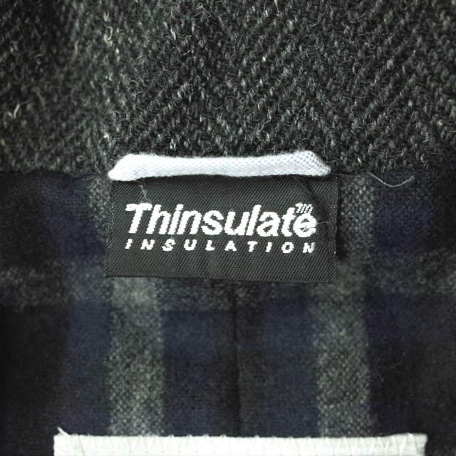 KENNETH FIELD ケネスフィールド 日本製 MAC COAT マックコート M ブラック Thinsulate ツイード ショールカラー ダブル アウター【中古】【KENNETH FIELD】 KENNETH FIELD ケネスフィールド 日本製 MAC COAT マックコート M