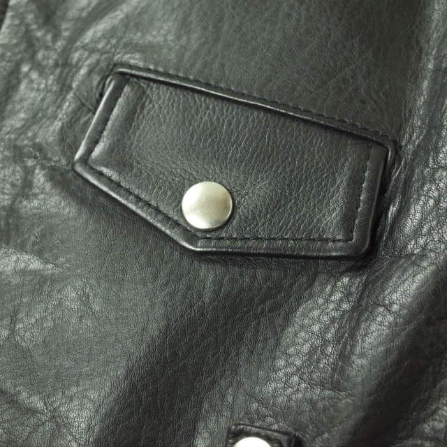 6 ROKU BEAUTY＆YOUTH ロク ビューティーアンドユース カウレザーダブルライダースジャケット 1625-199-3372 36 ブラック 革ジャン g4630 |  | 05