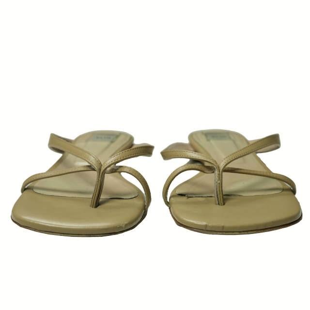 ELIN エリン 日本製 スクエアトングサンダル 35(22cm) ベージュ レザー シューズ g4641 |  | 03