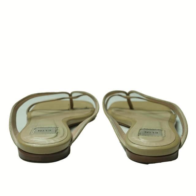 ELIN エリン 日本製 スクエアトングサンダル 35(22cm) ベージュ レザー シューズ g4641 |  | 04