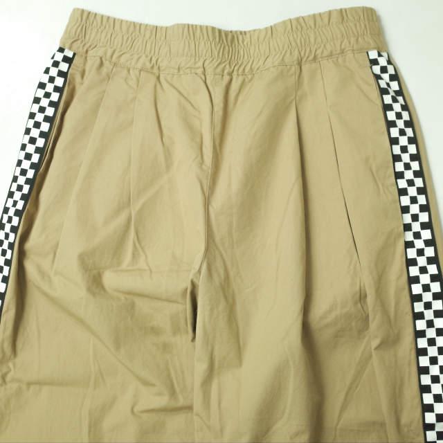 坩堝 RUTSUBO x I＆ME ルツボ アイアンドミー 18SS SIDE CHECKER EASY PANTS サイドチェッカーフラッグイージーパンツ M ベージュ g4709 |  | 02