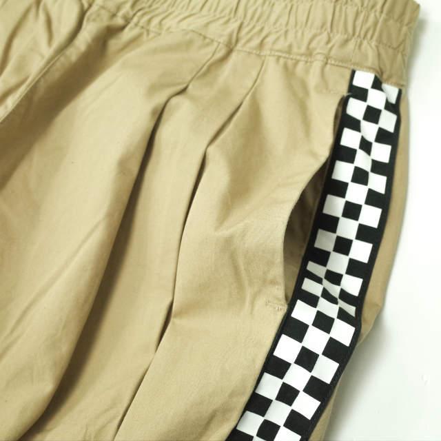 坩堝 RUTSUBO x I＆ME ルツボ アイアンドミー 18SS SIDE CHECKER EASY PANTS サイドチェッカーフラッグイージーパンツ M ベージュ g4709 |  | 04