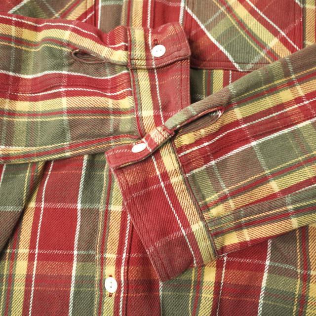 SOPHNET. ソフネット HEAVY WEIGHT FLANNEL CHECK HOOD SHIRT (WASHED