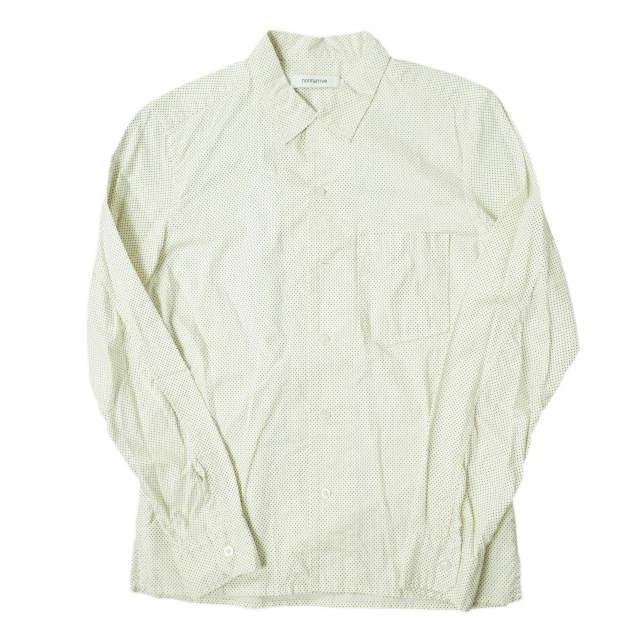 nonnative ノンネイティブ 日本製 LABORER SHIRT - COTTON BROAD MINI DOT ポルカドットBDシャツ 0 アイボリー 長袖 ボタンダウン g4731 | 