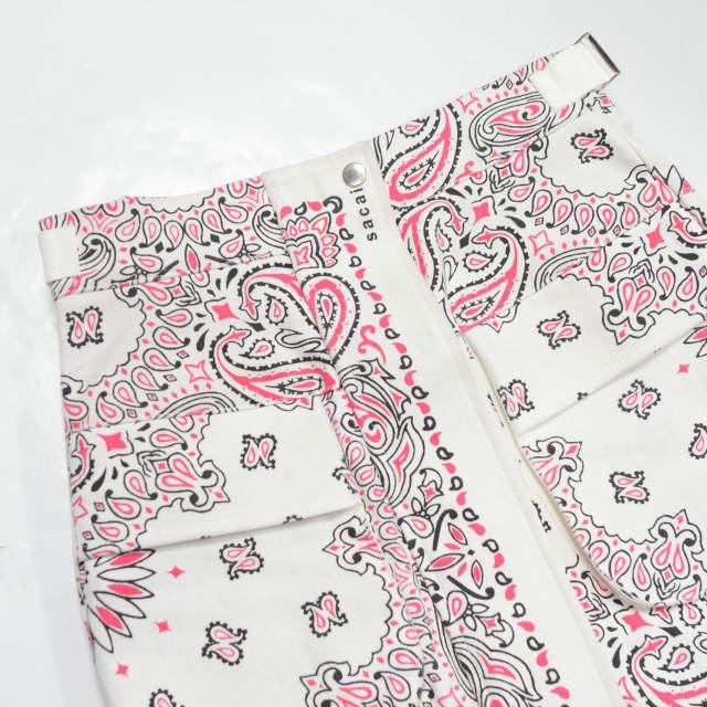 sacai サカイ 22SS 日本製 Bandana Print Skirt バンダナプリントスカート 22-05927 1 OFF WHITE ペイズリー ボトムス g4752 |  | 04