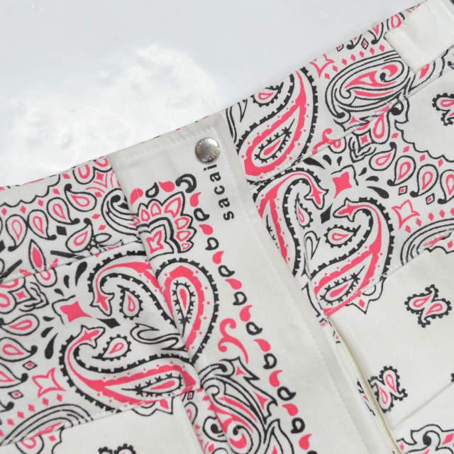 sacai サカイ 22SS 日本製 Bandana Print Skirt バンダナプリントスカート 22-05927 1 OFF WHITE ペイズリー ボトムス g4752 |  | 05