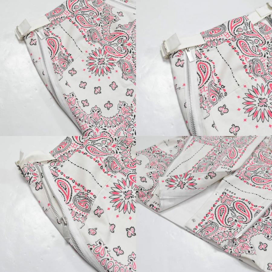 sacai サカイ 22SS 日本製 Bandana Print Skirt バンダナプリントスカート 22-05927 1 OFF WHITE ペイズリー ボトムス g4752 |  | 08